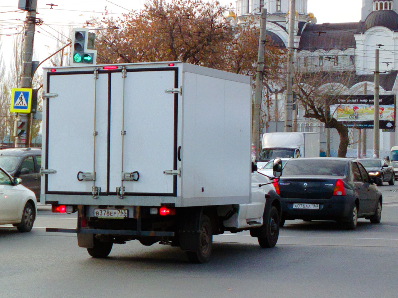 фургон-будка УАЗ-23602 #В378ЕР763. Самара, улица Тухачевского