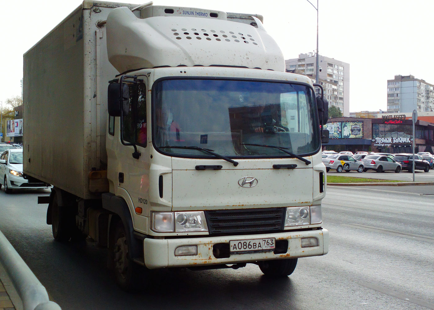 Фургон на шасси Hyundai HD120 #А086ВА763. г. Самара, Московское шоссе