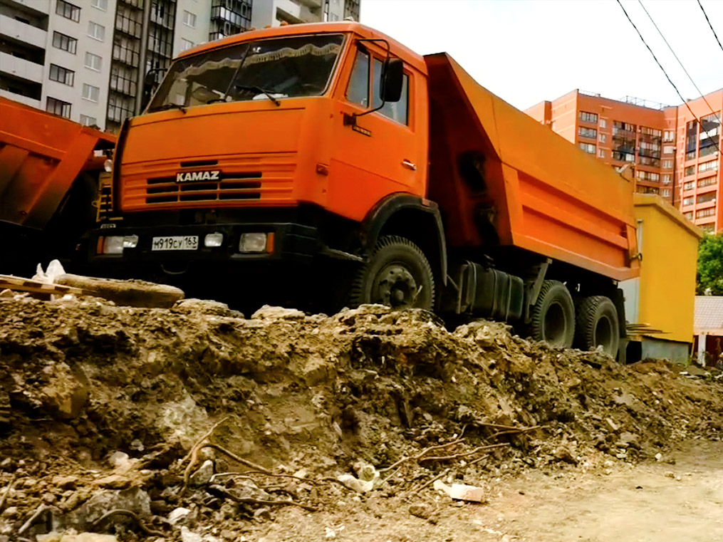 Самосвал КАМАЗ-65115 #М919СУ163. г. Самара, Тупой переулок