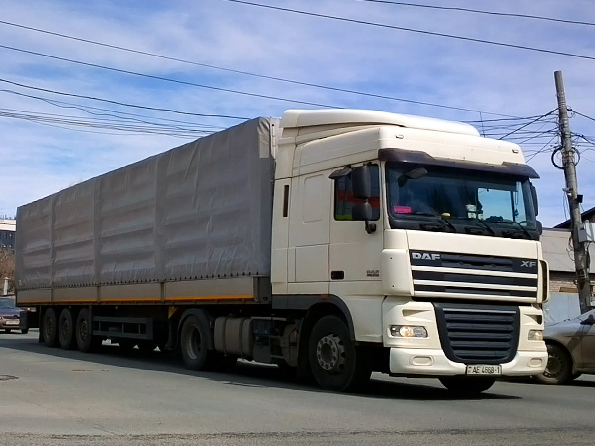 DAF XF #AE-4668-1. Самара, улица Авроры