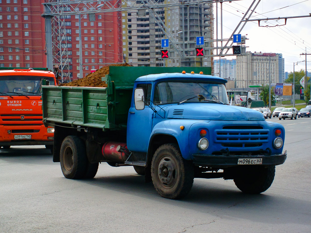 Самосвал ЗиЛ-ММЗ-554М #М096ЕС63. г. Самара, Московское шоссе / улица Потапова