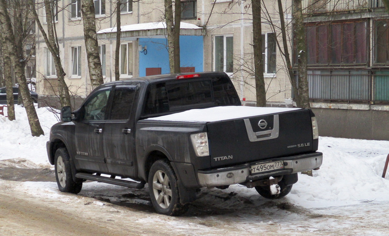 Пикап Nissan Titan#Т495ОМ777. г. Санкт-Петербург, Искровский проспект